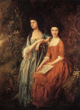 Thomas Gainsborough : The Linley Sisters (Mrs. Sheridan and Mrs. Tickell)